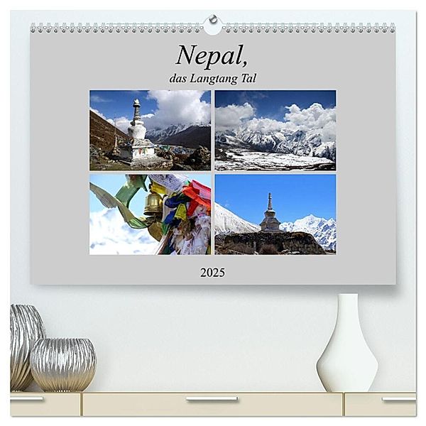 Nepal, das Langtang Tal (hochwertiger Premium Wandkalender 2025 DIN A2 quer), Kunstdruck in Hochglanz, Calvendo, Gerhard Albicker