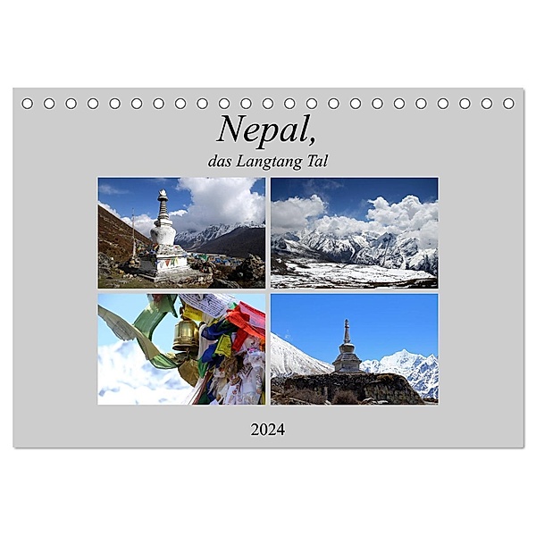 Nepal, das Langtang Tal (Tischkalender 2024 DIN A5 quer), CALVENDO Monatskalender, Gerhard Albicker