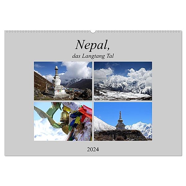 Nepal, das Langtang Tal (Wandkalender 2024 DIN A2 quer), CALVENDO Monatskalender, Gerhard Albicker