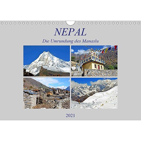 NEPAL, die Umrundung des Manaslu (Wandkalender 2021 DIN A4 quer), Ulrich Senff