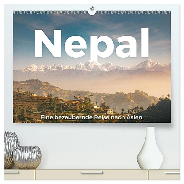 Nepal - Eine bezaubernde Reise nach Asien. (hochwertiger Premium Wandkalender 2024 DIN A2 quer), Kunstdruck in Hochglanz, M. Scott