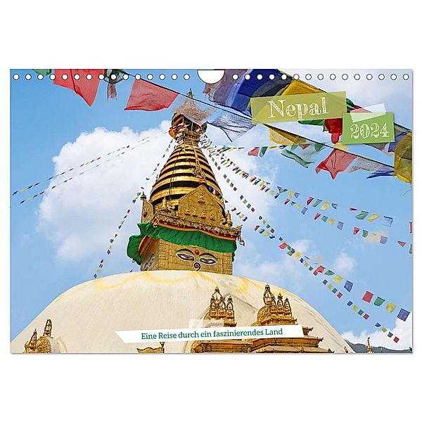 Nepal Eine Reise durch ein faszinierendes Land (Wandkalender 2024 DIN A4 quer), CALVENDO Monatskalender, Denise Graupner