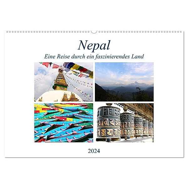 Nepal Eine Reise durch ein faszinierendes Land (Wandkalender 2024 DIN A2 quer), CALVENDO Monatskalender, Denise Graupner