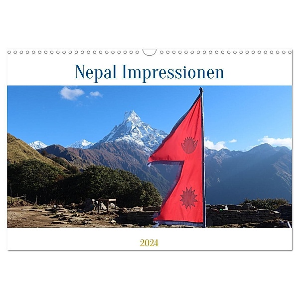 Nepal Impressionen (Wandkalender 2024 DIN A3 quer), CALVENDO Monatskalender, Nicolle Range & Anett Sandner