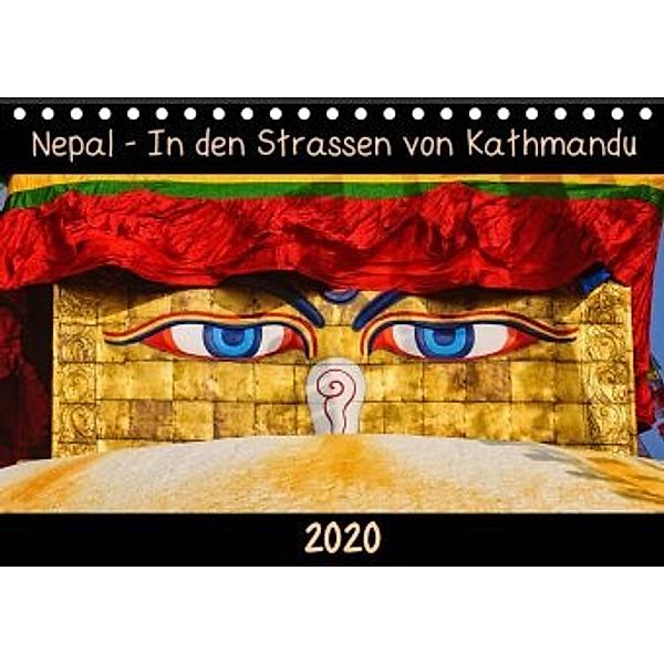 Nepal - In den Straßen von Kathmandu (Tischkalender 2020 DIN A5 quer), Maro Niemann