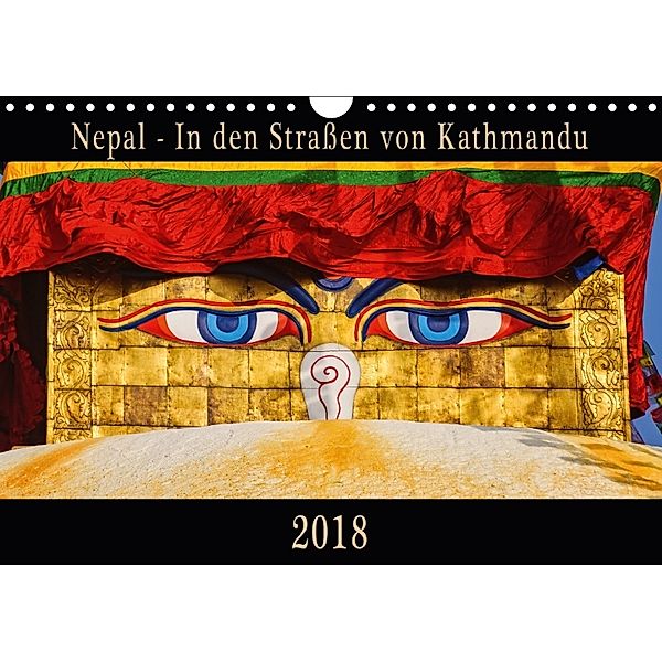 Nepal - In den Straßen von Kathmandu (Wandkalender 2018 DIN A4 quer), Maro Niemann