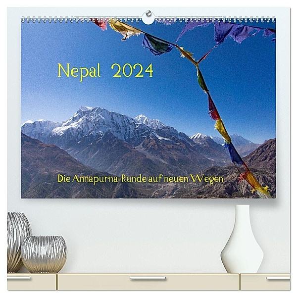 NEPAL - rund um die Annapurna (hochwertiger Premium Wandkalender 2024 DIN A2 quer), Kunstdruck in Hochglanz, Jens König