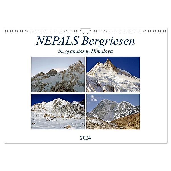 NEPALS Bergriesen im grandiosen Himalaya (Wandkalender 2024 DIN A4 quer), CALVENDO Monatskalender, Ulrich Senff