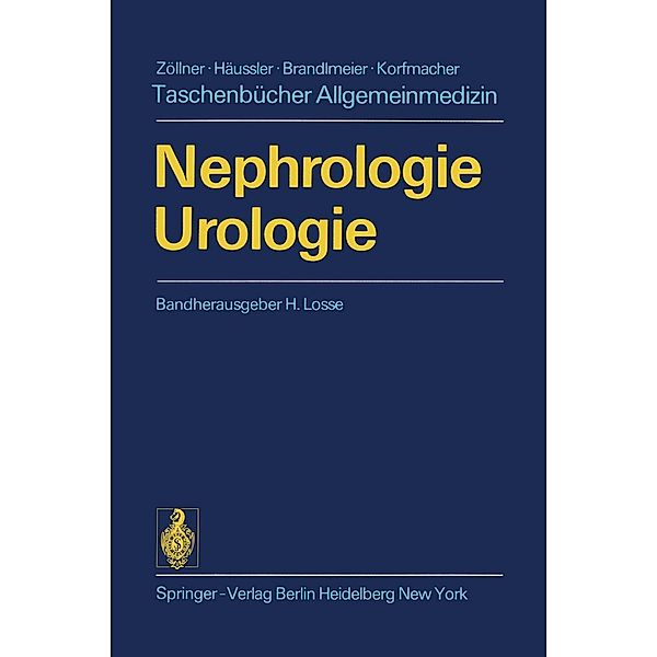 Nephrologie Urologie / Taschenbücher Allgemeinmedizin, H. Loew, P. Mellin, H. Olbing