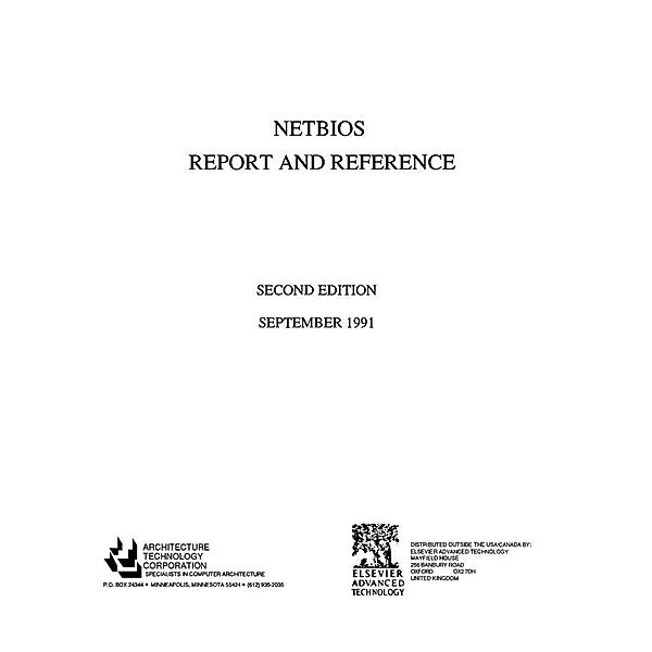 NETBIOS Report and Reference, Architecture Technology Corpor