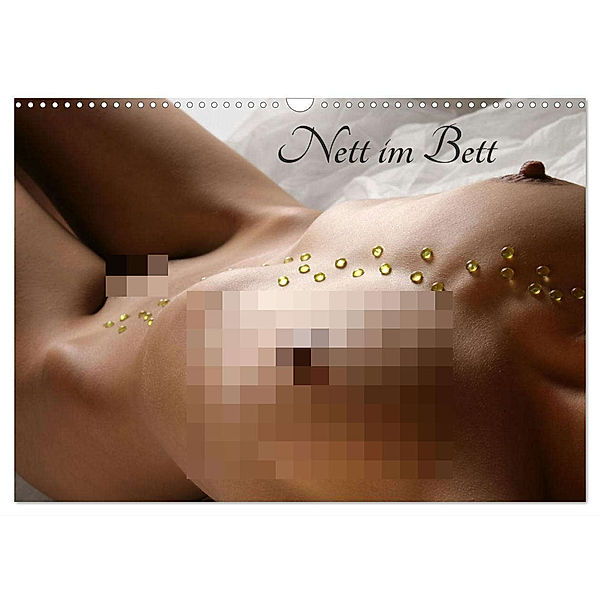 Nett im Bett (Wandkalender 2024 DIN A3 quer), CALVENDO Monatskalender, Stefan weis