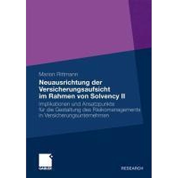 Neuausrichtung der Versicherungsaufsicht im Rahmen von Solvency II, Marion Rittmann