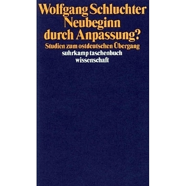 Neubeginn durch Anpassung?, Wolfgang Schluchter