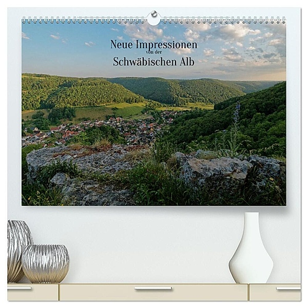 Neue Impressionen von der Schwäbischen Alb (hochwertiger Premium Wandkalender 2024 DIN A2 quer), Kunstdruck in Hochglanz, Heinz Naleppa