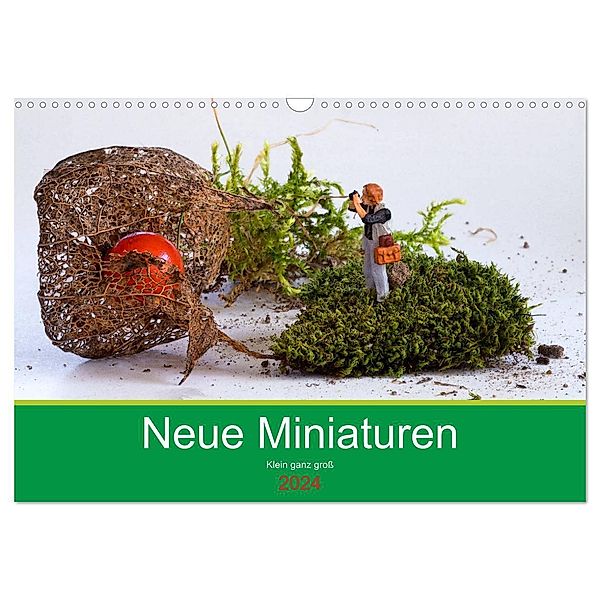 Neue Miniaturen - Klein ganz gross 2.0 (Wandkalender 2024 DIN A3 quer), CALVENDO Monatskalender, Ute Jackisch