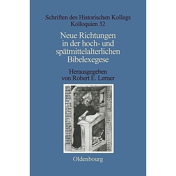 Neue Richtungen in der hoch- und spätmittelalterlichen Bibelexegese