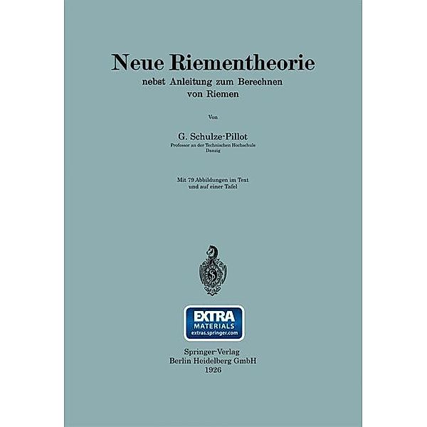 Neue Riementheorie, Rainer Schulze-Pillot-Ziemen