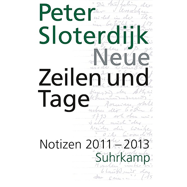 Neue Zeilen und Tage, Peter Sloterdijk