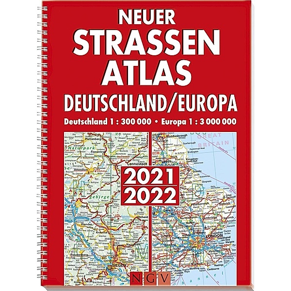 Neuer Straßenatlas Deutschland/Europa 2021/2022