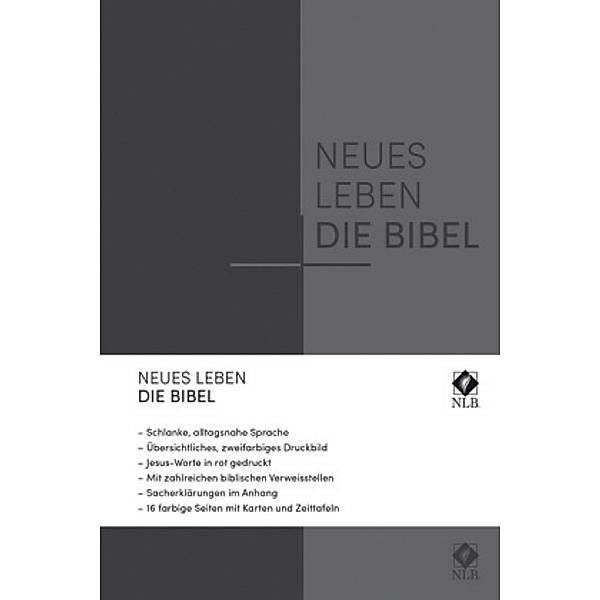 Neues Leben. Die Bibel, NLB - Standardausgabe, ital. Kunstleder grau mit Reißverschlus