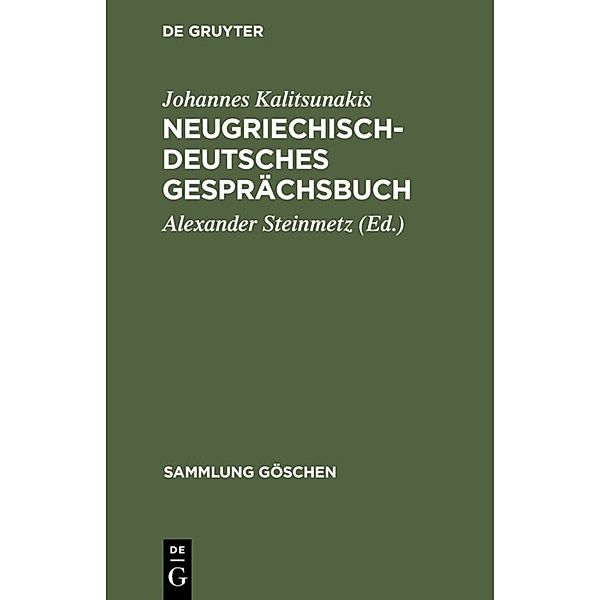 Neugriechisch-Deutsches Gesprächsbuch, Johannes Kalitsunakis