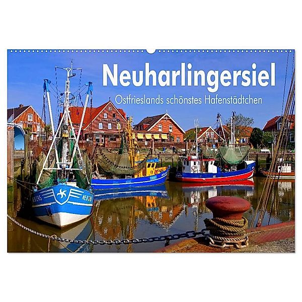 Neuharlingersiel - Ostfrieslands schönstes Hafenstädtchen (Wandkalender 2024 DIN A2 quer), CALVENDO Monatskalender, LianeM