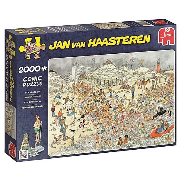 Neujahrsschwimmen (Puzzle), Jan Van Haasteren