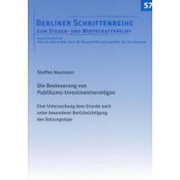 Neumann, S: Besteuerung von Publikums-Investmentvermögen, Steffen Neumann