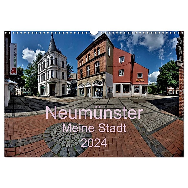 Neumünster - Meine Stadt (Wandkalender 2024 DIN A3 quer), CALVENDO Monatskalender, Ewald Steenblock