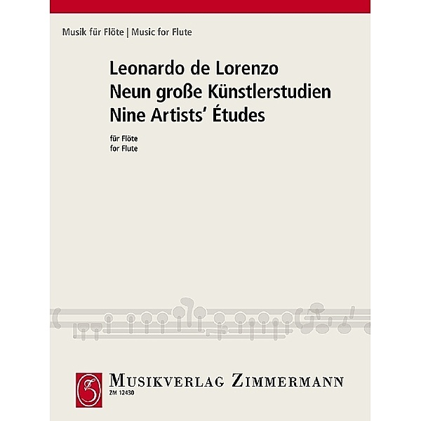 Neun grosse Künstler-Studien, Flöte, Leonardo de Lorenzo
