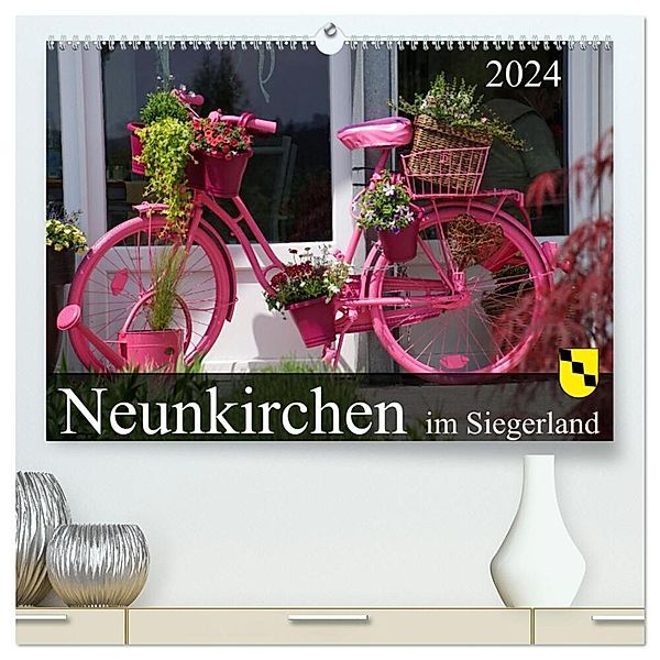 Neunkirchen im Siegerland (hochwertiger Premium Wandkalender 2024 DIN A2 quer), Kunstdruck in Hochglanz, Markus Behner