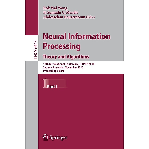 Neural Information Processing 1.1 Theory and Algorithms