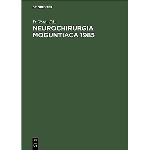 Neurochirurgia Moguntiaca 1985
