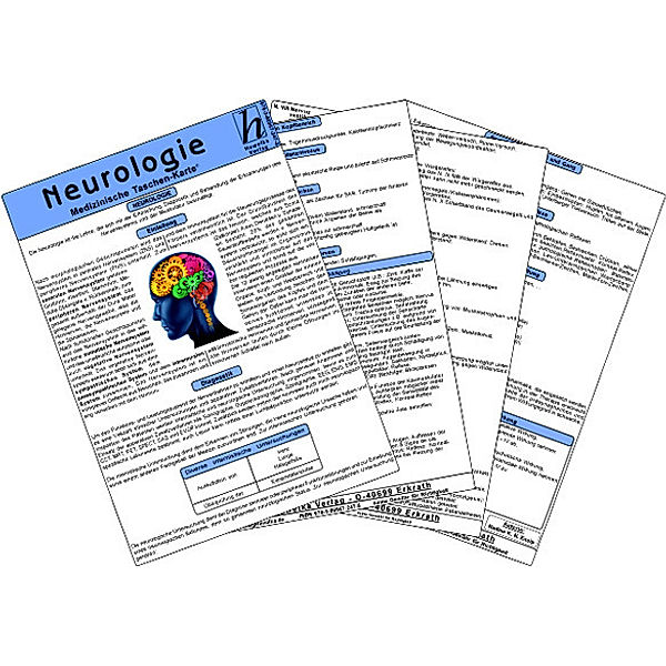 Neurologie - Medizinische Taschen-Karte, Nadine K.N. Kneip