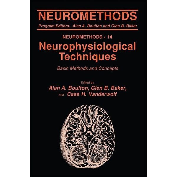 Neurophysiological Techniques / Neuromethods Bd.14
