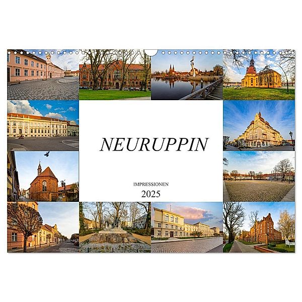 Neuruppin Impressionen (Wandkalender 2025 DIN A3 quer), CALVENDO Monatskalender, Calvendo, Dirk Meutzner