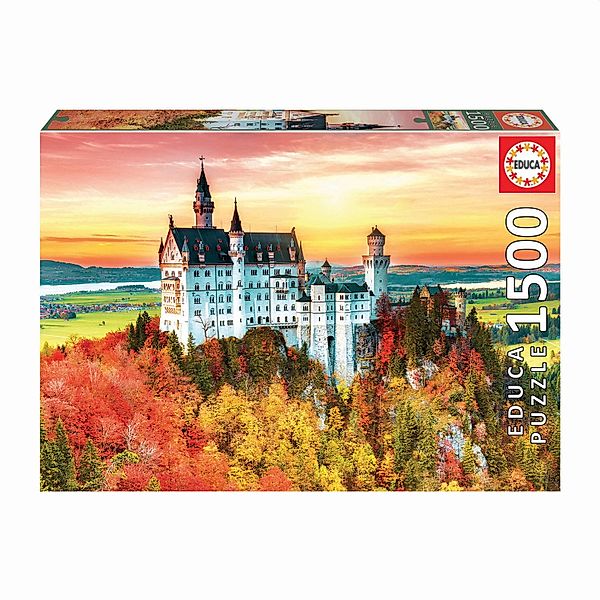 Neuschwanstein Herbst 1500 Teile Puzzle