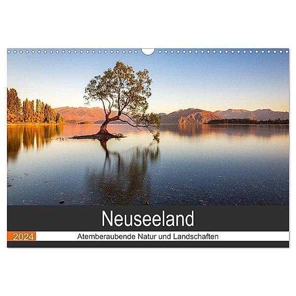 Neuseeland - Atemberaubende Natur und Landschaften (Wandkalender 2024 DIN A3 quer), CALVENDO Monatskalender, Torsten Hartmann