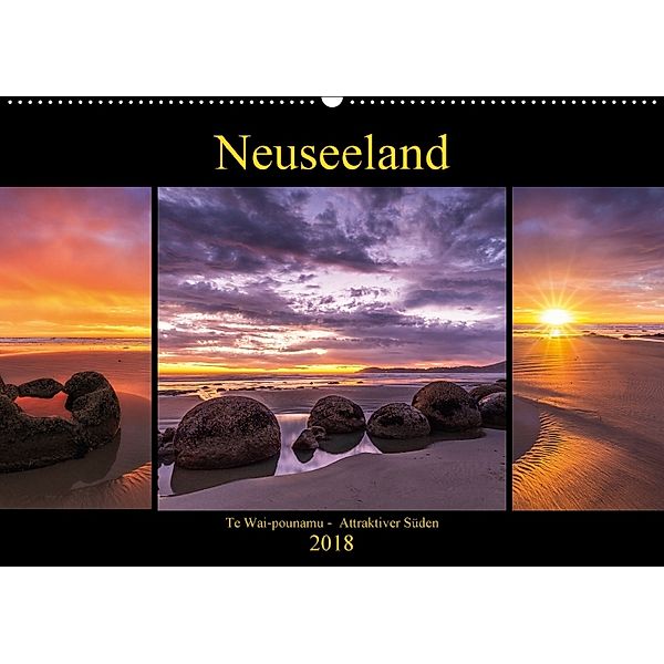 Neuseeland - Attraktiver Süden (Wandkalender 2018 DIN A2 quer) Dieser erfolgreiche Kalender wurde dieses Jahr mit gleich, Thomas Klinder