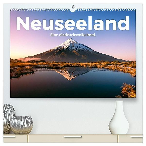 Neuseeland - Eine eindrucksvolle Insel. (hochwertiger Premium Wandkalender 2024 DIN A2 quer), Kunstdruck in Hochglanz, M. Scott