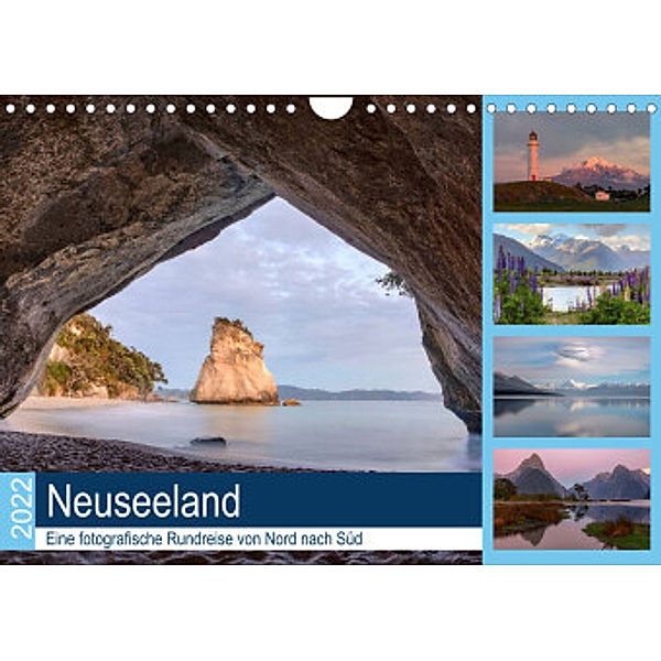 Neuseeland - Eine fotografische Rundreise von Nord nach Süd (Wandkalender 2022 DIN A4 quer), Joana Kruse