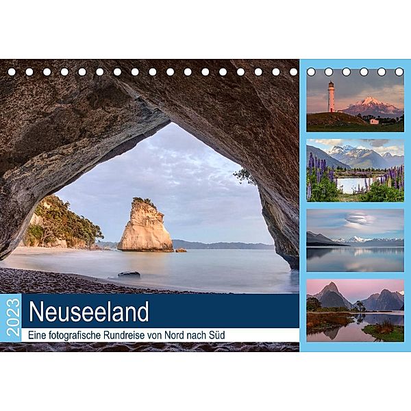 Neuseeland - Eine fotografische Rundreise von Nord nach Süd (Tischkalender 2023 DIN A5 quer), Joana Kruse