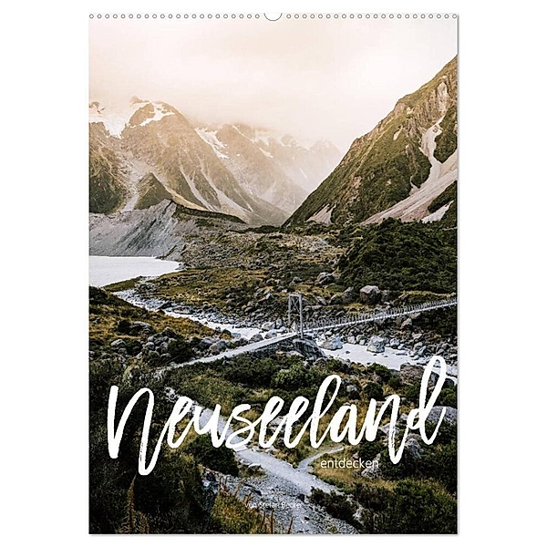 Neuseeland entdecken (Wandkalender 2024 DIN A2 hoch), CALVENDO Monatskalender, Stefan Becker
