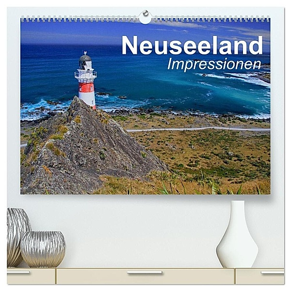 Neuseeland - Impressionen (hochwertiger Premium Wandkalender 2024 DIN A2 quer), Kunstdruck in Hochglanz, Elisabeth Stanzer