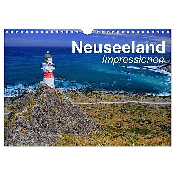 Neuseeland - Impressionen (Wandkalender 2024 DIN A4 quer), CALVENDO Monatskalender, Elisabeth Stanzer