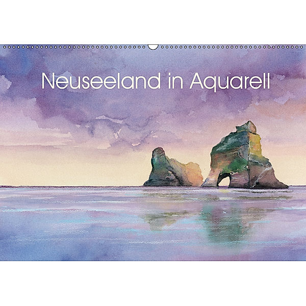 Neuseeland in Aquarell (Wandkalender 2019 DIN A2 quer), Jitka Krause