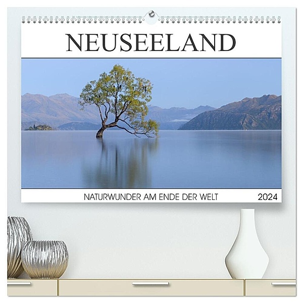 Neuseeland - Naturwunder am Ende der Welt (hochwertiger Premium Wandkalender 2024 DIN A2 quer), Kunstdruck in Hochglanz, Christian Heeb