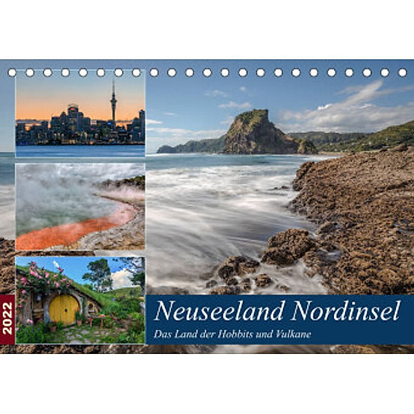 Neuseeland Nordinsel - Das Land der Hobbits und Vulkane (Tischkalender 2022 DIN A5 quer), Joana Kruse