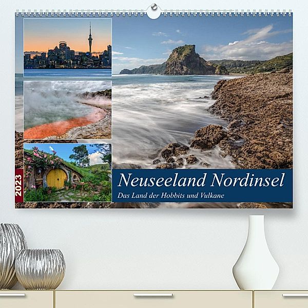 Neuseeland Nordinsel - Das Land der Hobbits und Vulkane (Premium, hochwertiger DIN A2 Wandkalender 2023, Kunstdruck in H, Joana Kruse