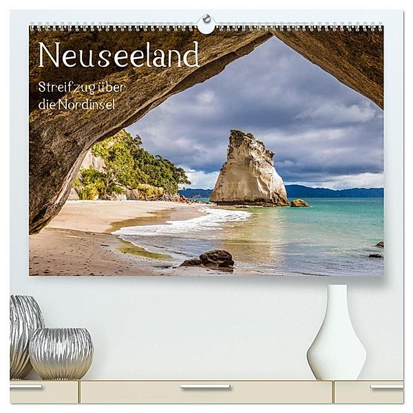 Neuseeland - Streifzug über die Nordinsel / CH-Version (hochwertiger Premium Wandkalender 2024 DIN A2 quer), Kunstdruck in Hochglanz, Thomas Klinder
